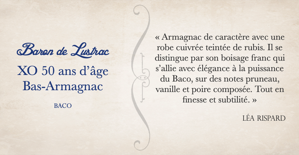 Dégustation du bas armagnac XO 50ans d'âge par Léa Rispard