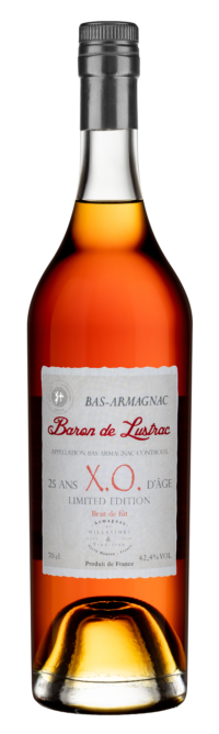 Bouteille Armagnac Baron de Lustrac XO 25ans d'âge